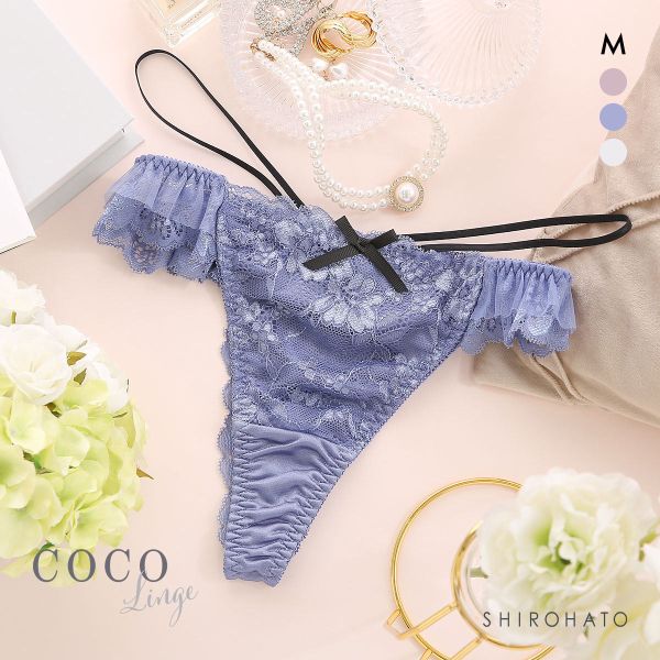 ココランジェ コケティッシュコード ショーツ Tバック バックレース COCO Linge