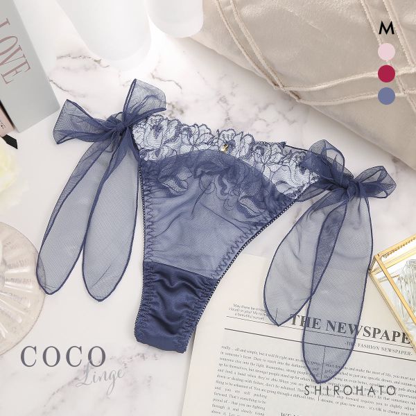 ココランジェ マルチブルーム Tバック ショーツ サイドリボン COCO Linge