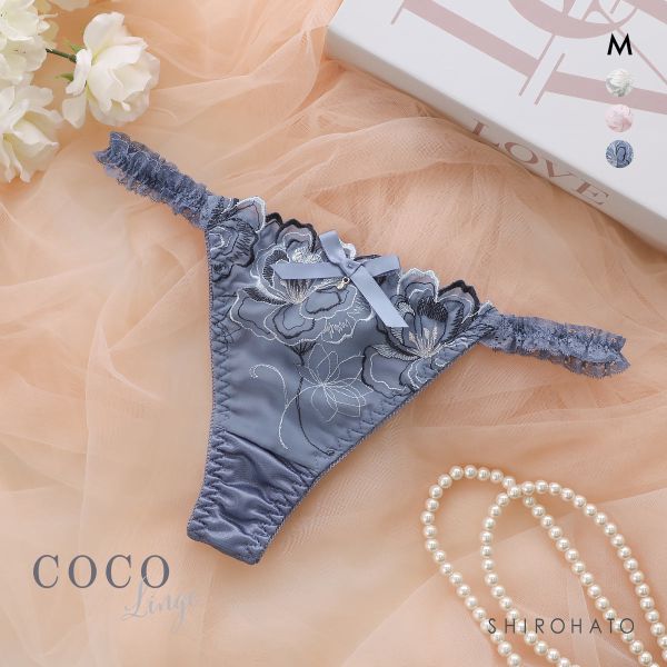 ココランジェ ユーフォリアフラワーシフォン Tバック ショーツ COCO Linge