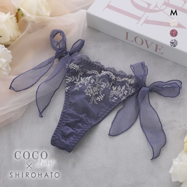 ココランジェ ミスティフローラ Tバック ショーツ サイドリボン COCO Linge
