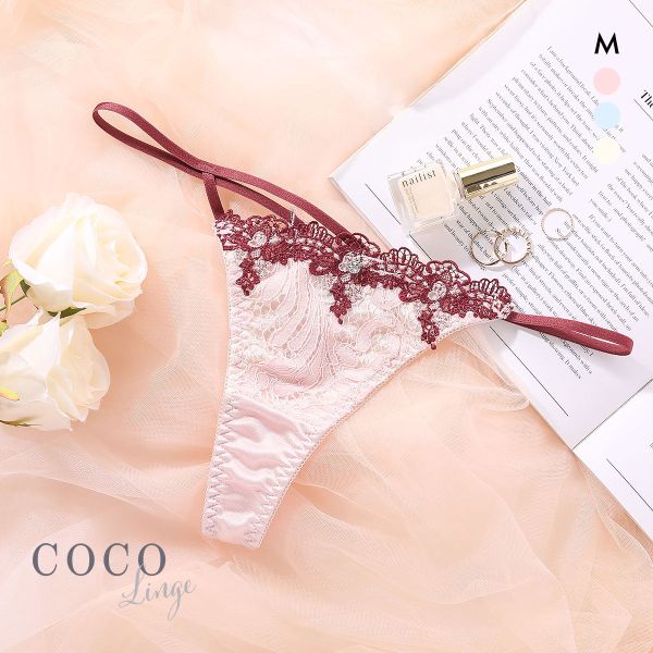 【メール便(4)】 ココランジェ エレガントジュエル Tバック ショーツ ストリング COCO Linge 【メール便(4)】 ココランジェ エレガントジュエル Tバック ショーツ ストリング COCO Linge