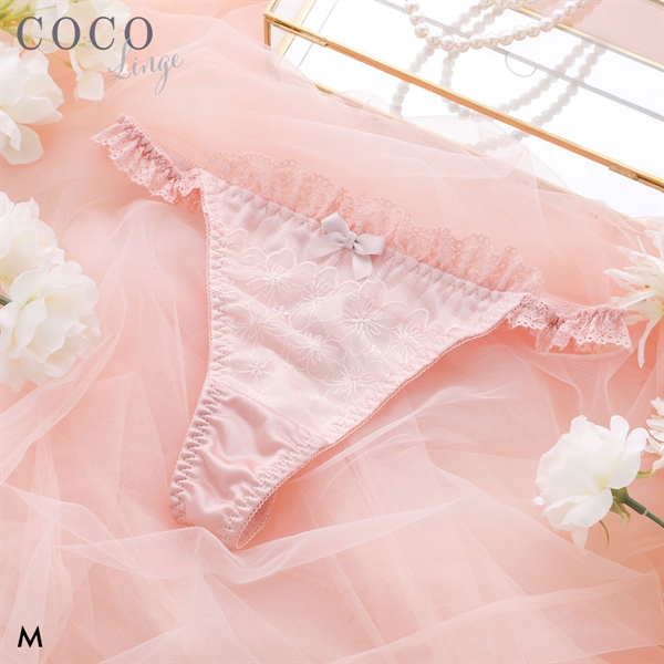 ココランジェ ラメフラワーメドウ ペア ショーツ Tバック 単品 COCO Linge