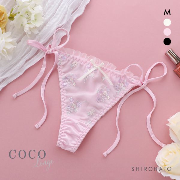 ココランジェ プチフラワーメロー Tバック ショーツ COCO Linge