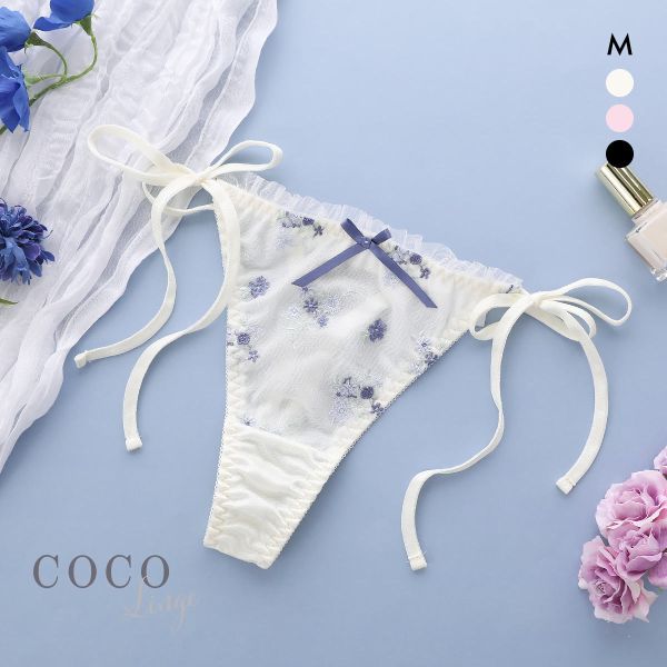 【メール便(3)】 ココランジェ プチフラワーメロー Tバック ショーツ COCO Linge 【メール便(3)】 ココランジェ プチフラワーメロー Tバック ショーツ COCO Linge