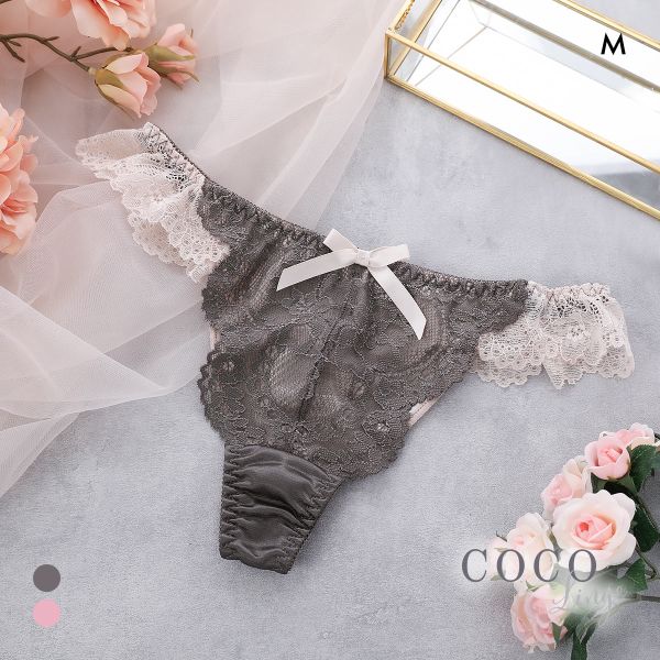 ココランジェ レイヤークルールレース Tバック ショーツ COCO Linge