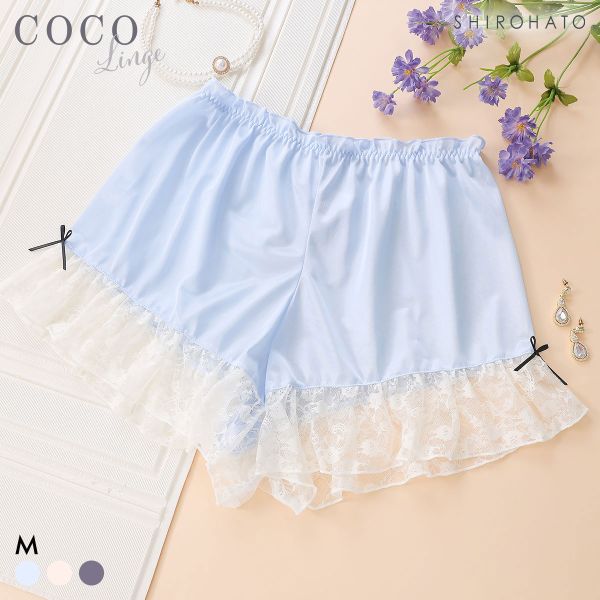 ココランジェ シアーシャーリングリボン タップパンツ COCO Linge