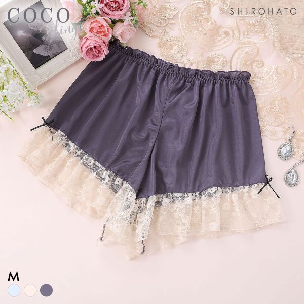 ココランジェ シアーシャーリングリボン タップパンツ COCO Linge