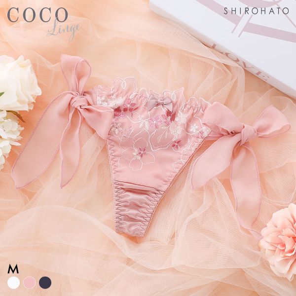 ココランジェ マルチキューティシフォン ショーツ Tバック サイドリボン 単品 COCO Linge