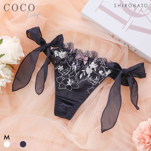 ココランジェ マルチキューティシフォン ショーツ Tバック サイドリボン 単品 COCO Linge