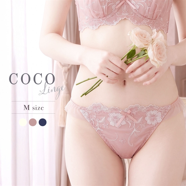 ココランジェ ミルキィガーデンアーチ Tバック ショーツ COCO Linge