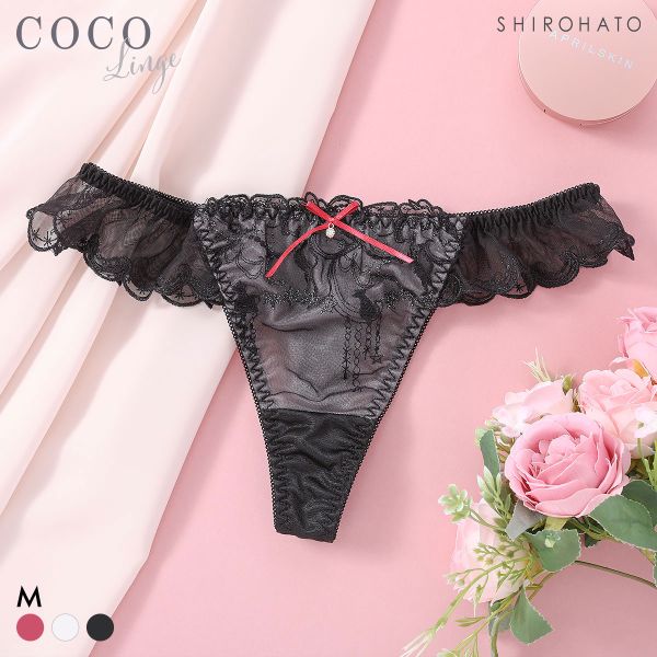 ココランジェ トゥインクルキャットシアーロマンティック ショーツ Tバック COCO Linge