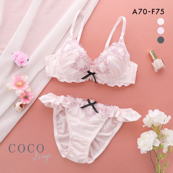30%OFF ココランジェ ハートフルハピネス ブラジャー ショーツ セット レース COCO Linge 30%OFF ココランジェ ハートフルハピネス ブラジャー ショーツ セット レース COCO Linge