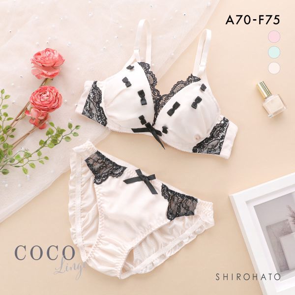 ココランジェ プティリボン ブラジャー ショーツ セット COCO Linge
