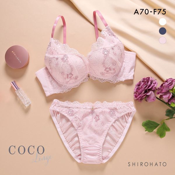 ココランジェ ラフィネフルール ブラジャー ショーツ セット ABCDEF 大きいサイズ 小さいサイズ COCO Linge