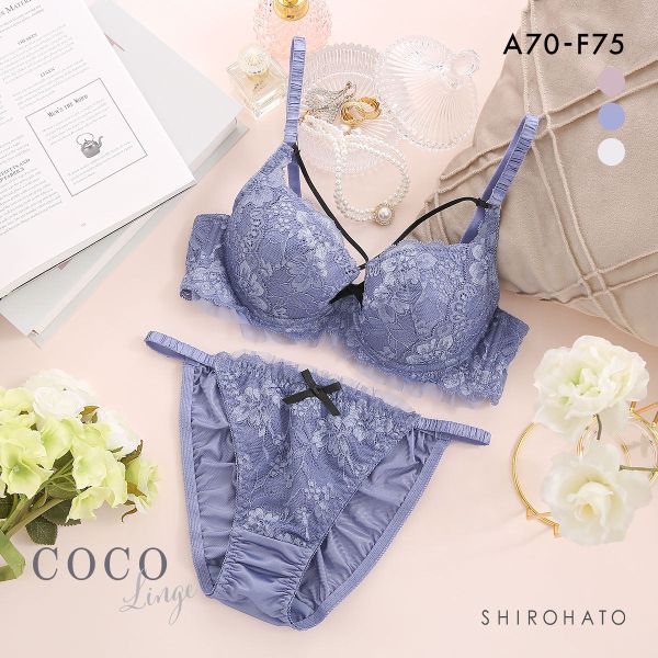 ココランジェ コケティッシュコード ブラジャー ショーツ セット COCO Linge 大きいサイズ
