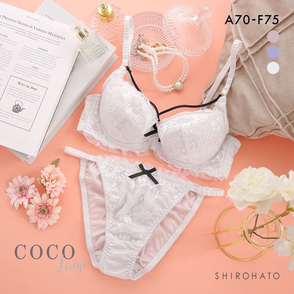 ココランジェ コケティッシュコード ブラジャー ショーツ セット COCO Linge 大きいサイズ