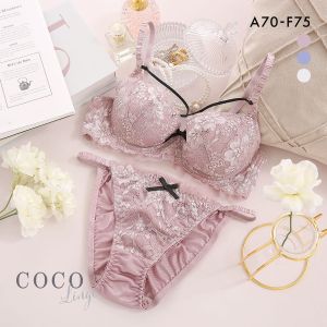 ココランジェ コケティッシュコード ブラジャー ショーツ セット COCO Linge 大きいサイズ