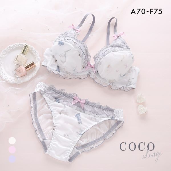 ココランジェ プッチミネット ブラジャー ショーツ セット 大きいサイズ COCO Linge ココランジェ プッチミネット ブラジャー ショーツ セット 大きいサイズ COCO Linge