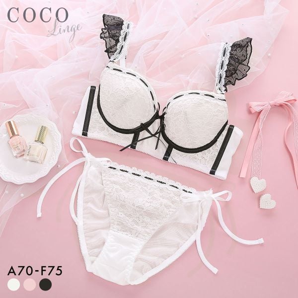 ココランジェ スウィートアイドル ブラジャー ショーツ セット 紐パン 大きいサイズ COCO Linge