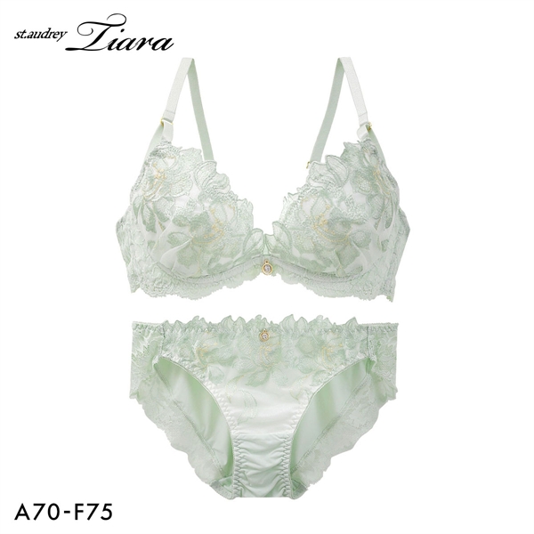 セントオードリー ティアラ ピュアセダクション 3/4カップ ブラジャー ショーツ セット ABCDEF バックレース St.Audrey tiara