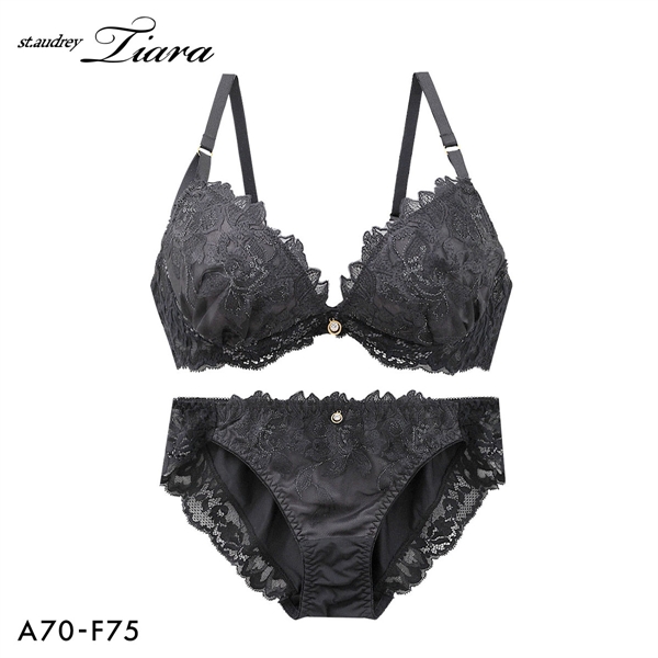セントオードリー ティアラ ピュアセダクション 3/4カップ ブラジャー ショーツ セット ABCDEF バックレース St.Audrey tiara