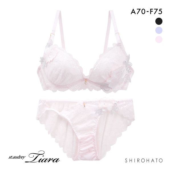 セントオードリー ティアラ アリュールメローライト ブラジャー ショーツ セット バックレース St.Audrey tiara 大きいサイズ