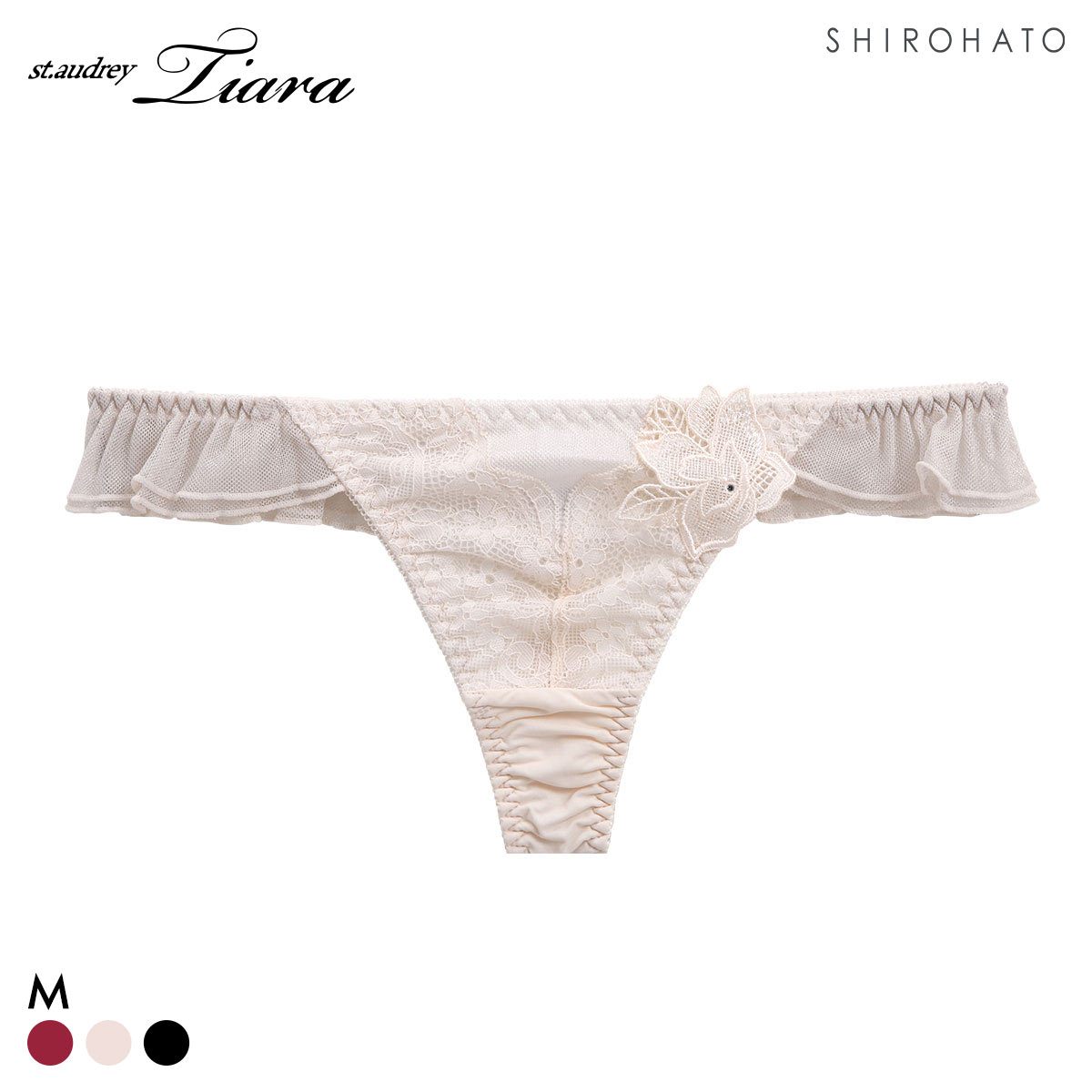 セントオードリー ティアラ ダズリンローズ Tバック ショーツ バックレース St.Audrey tiara(CP-シャンパン-M)