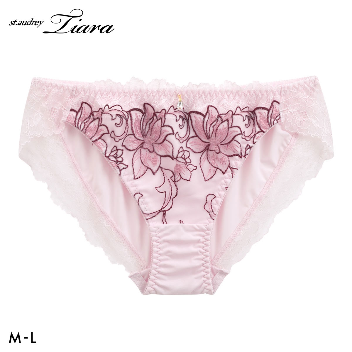 セントオードリー ティアラ グラマラスフラワーコード ノーマル ショーツ バック裾レース St.Audrey tiara(PI-ピンク-M)