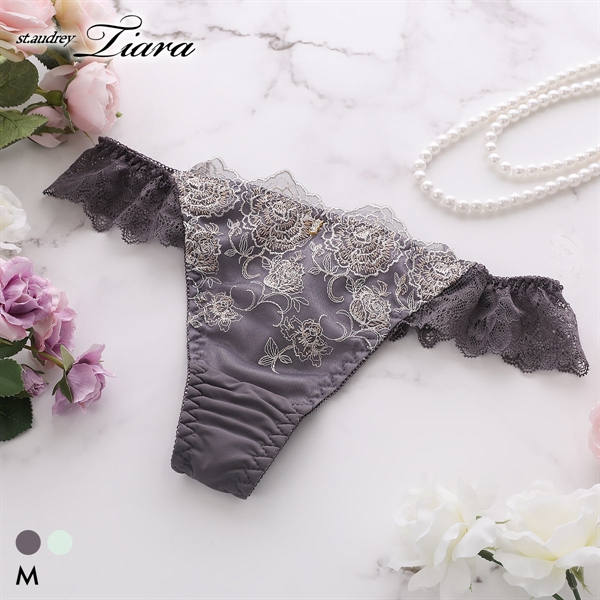 セントオードリー ティアラ シャイニーエレガントローズ Tバック ショーツ 総レース バックレース St.Audrey tiara