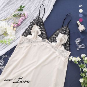 セントオードリー グロリアスジュエリー スリップ ロングキャミソール St.Audrey tiara