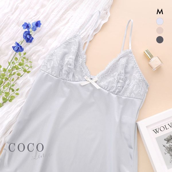 20%OFF【メール便(7)】 ココランジェ リボンレーシー ランジェリー スリップ 75cm丈 COCO Linge 20%OFF【メール便(7)】 ココランジェ リボンレーシー ランジェリー スリップ 75cm丈 COCO Linge