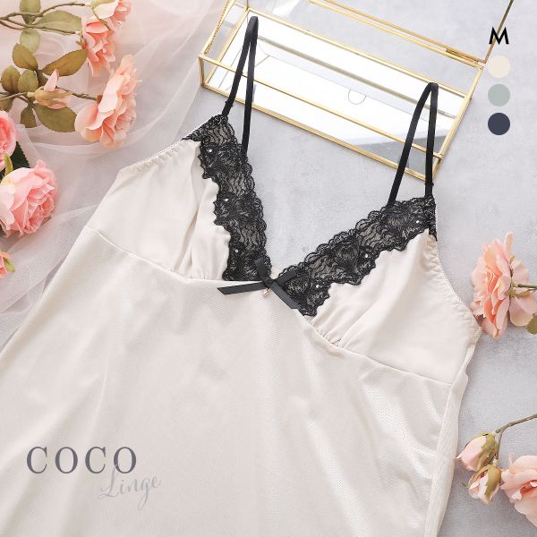 【メール便(7)】 ココランジェ クラシカルサテン スリップ ランジェリー COCO Linge 【メール便(7)】 ココランジェ クラシカルサテン スリップ ランジェリー COCO Linge