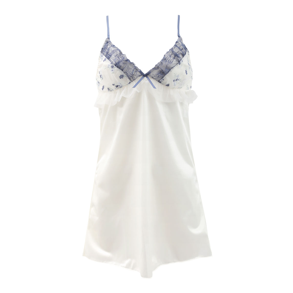 ココランジェ プチフラワーメロー スリップ 75cm ランジェリー COCO Linge(IV-アイボリー-M-75)