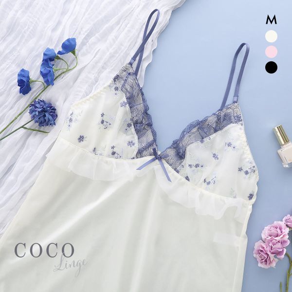 ココランジェ プチフラワーメロー スリップ 75cm ランジェリー COCO Linge