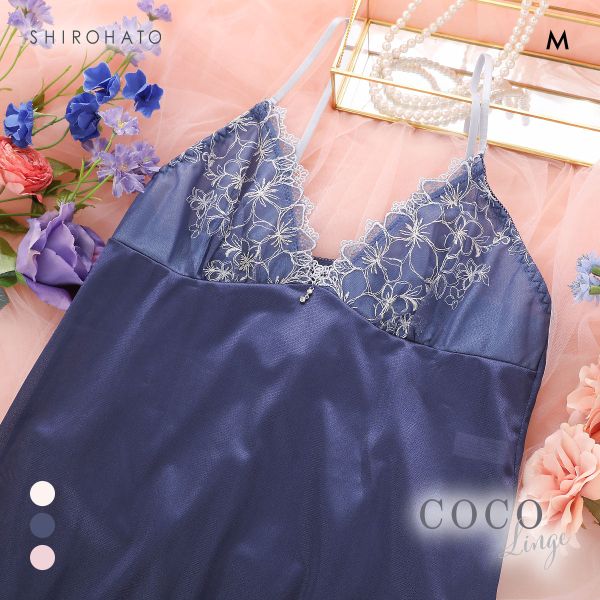 ココランジェ エクランフルール 75cm スリップ ランジェリー COCO Linge