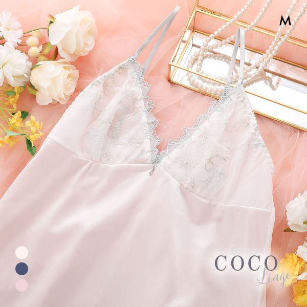 ココランジェ エクランフルール 75cm スリップ ランジェリー COCO Linge