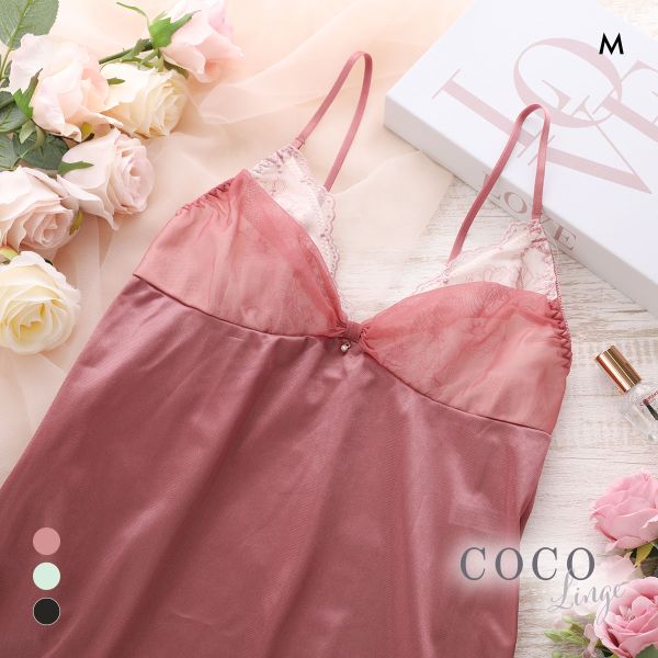 ココランジェ スモーキーヴェール スリップ 75cm ランジェリー COCO Linge