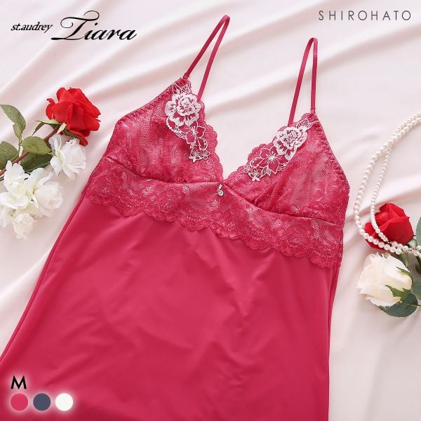 セントオードリー ティアラ シークレットトゥインクルフラワー スリップ ロングキャミソール St.Audrey tiara