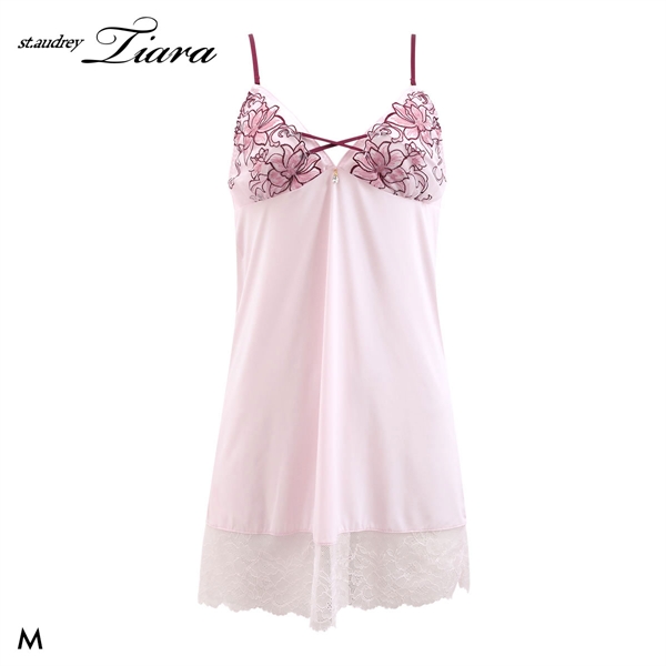 セントオードリー ティアラ グラマラスフラワーコード スリップ ロングキャミソール St.Audrey tiara
