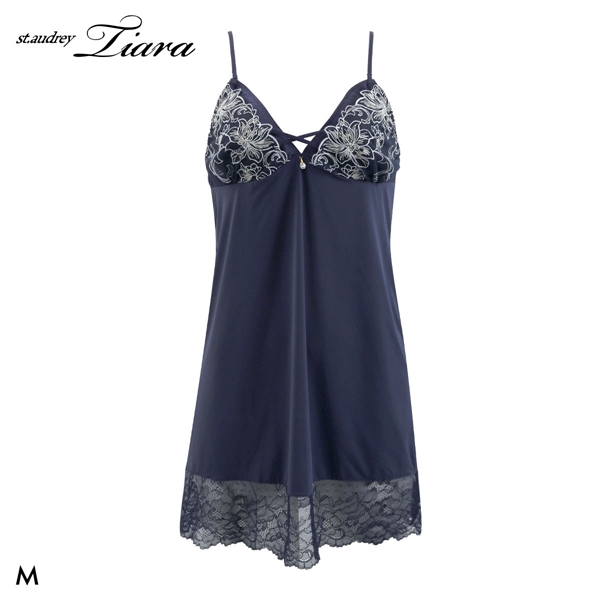 セントオードリー ティアラ グラマラスフラワーコード スリップ ロングキャミソール St.Audrey tiara