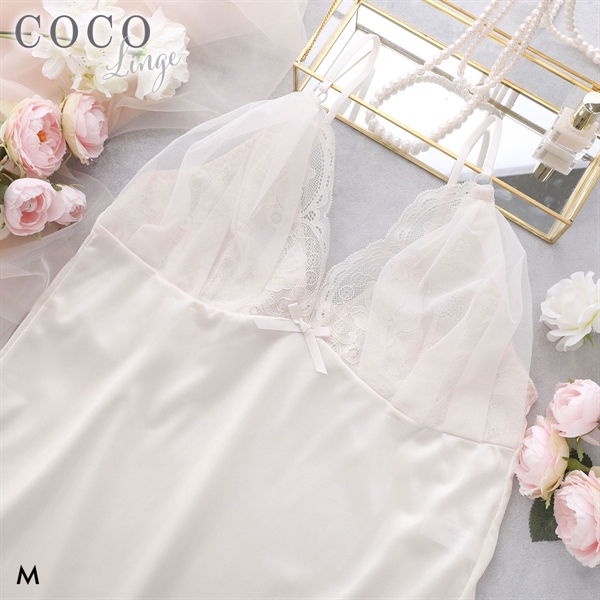 ココランジェ エアリーヴェール  スリップ 75cm ランジェリー COCO Linge