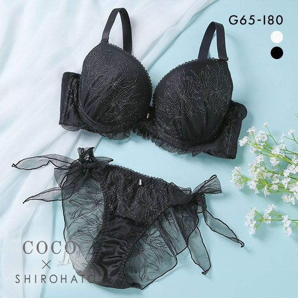 25%OFF ココランジェ COCO Linge ダズリンフラワー ブラジャー ショーツ セット 総レース SHIROHATO別注 GHI バックレース サイドリボン 25%OFF ココランジェ COCO Linge ダズリンフラワー ブラジャー ショーツ セット 総レース SHIROHATO別注 GHI バックレース サイドリボン