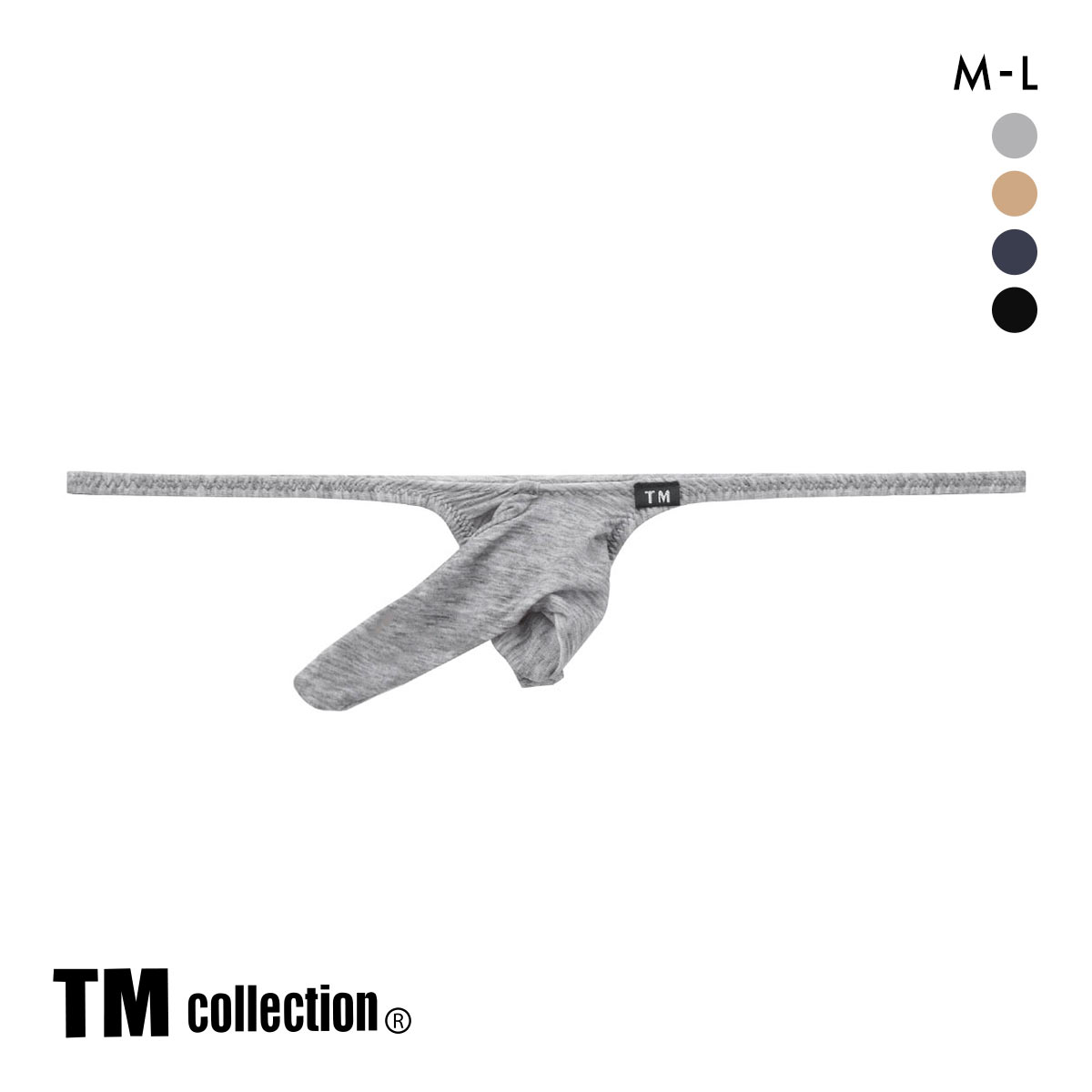 ティーエム コレクション TM collection STRIKESKIN JUST IMPACT 改 Tバック ビキニ ML メンズ セクシー(GY-グレー-M)
