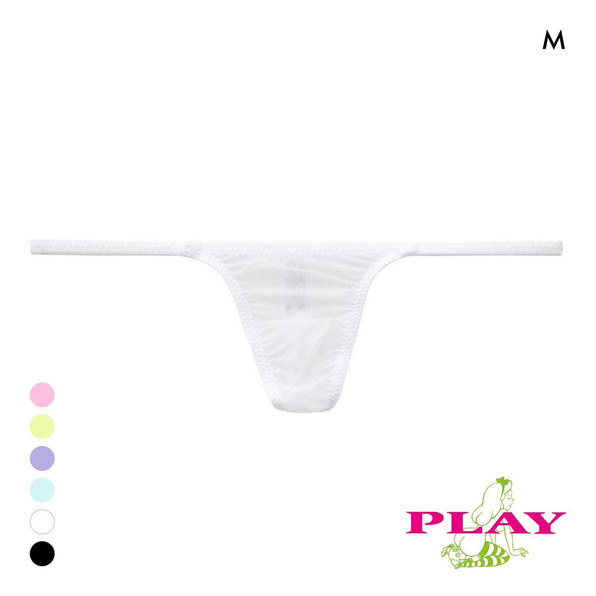 ターキー レディース Clearskin Sharp Cut low-rise Tバック ビキニ　Ladys TURKEY TM collection(WH-ホワイト-M)