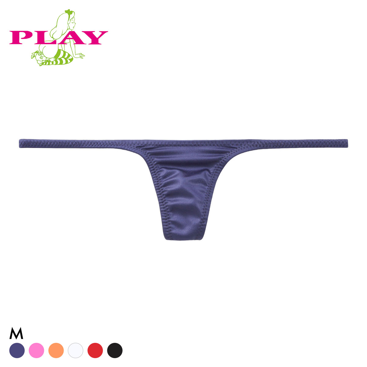ターキー Ladys PLAY WET Low-rise Tバックショーツ  M レディース TURKEY TM collection(NV-ネイビー-M)