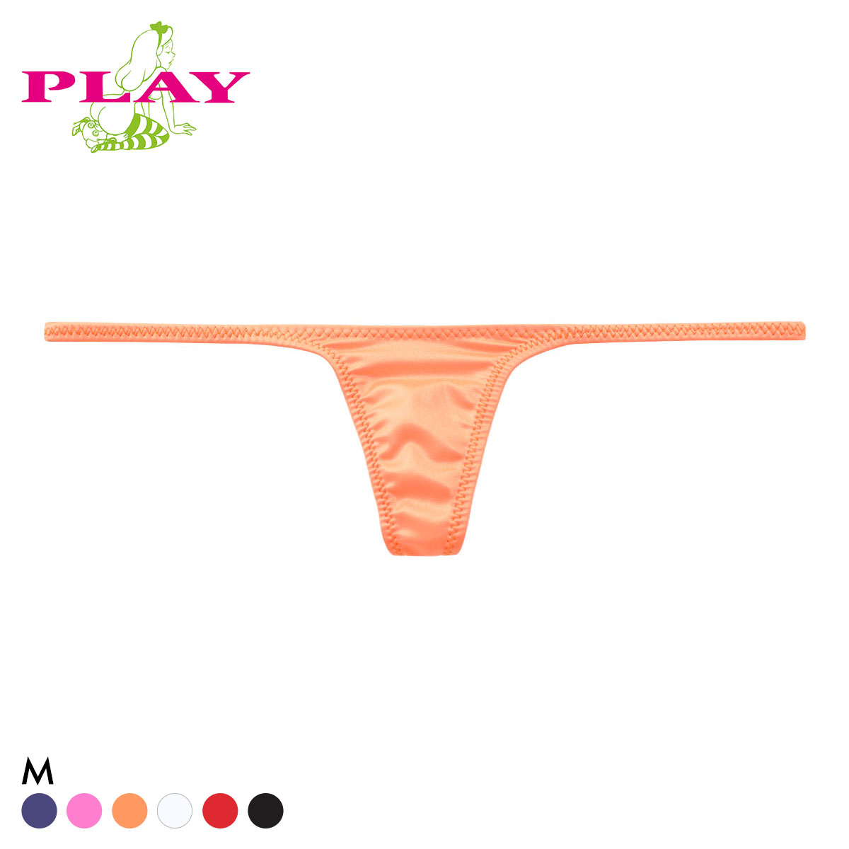 ターキー Ladys PLAY WET Low-rise Tバックショーツ  M レディース TURKEY TM collection(OR-オレンジ-M)