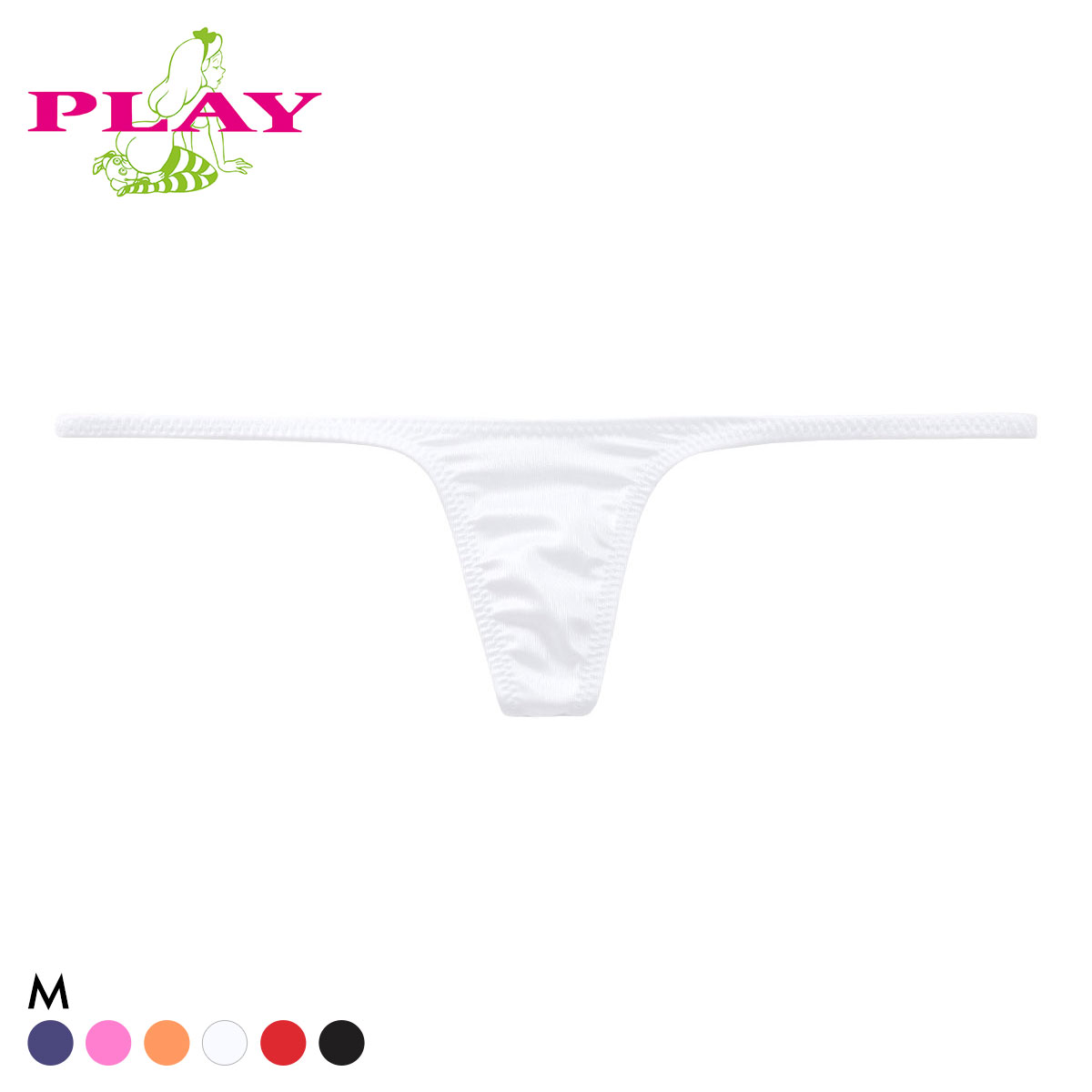 ターキー Ladys PLAY WET Low-rise Tバックショーツ  M レディース TURKEY TM collection(WH-ホワイト-M)