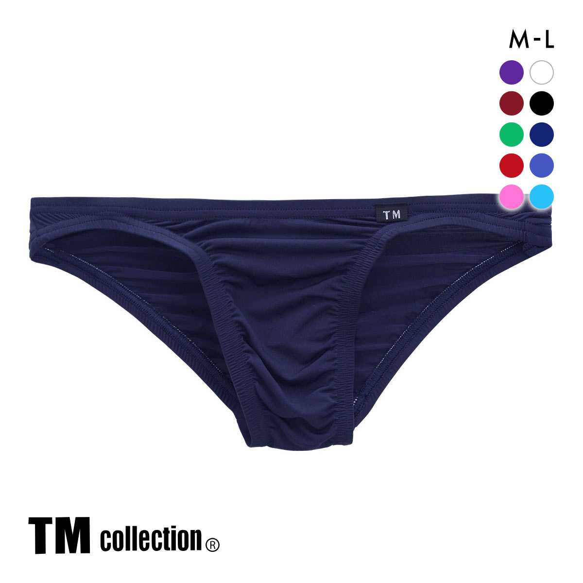 ティーエム コレクションTM collection STRIKE SKIN FLATSTYLE ベーシックビキニ ハーフバック ML 036624 036626(NV-ネイビー-M)