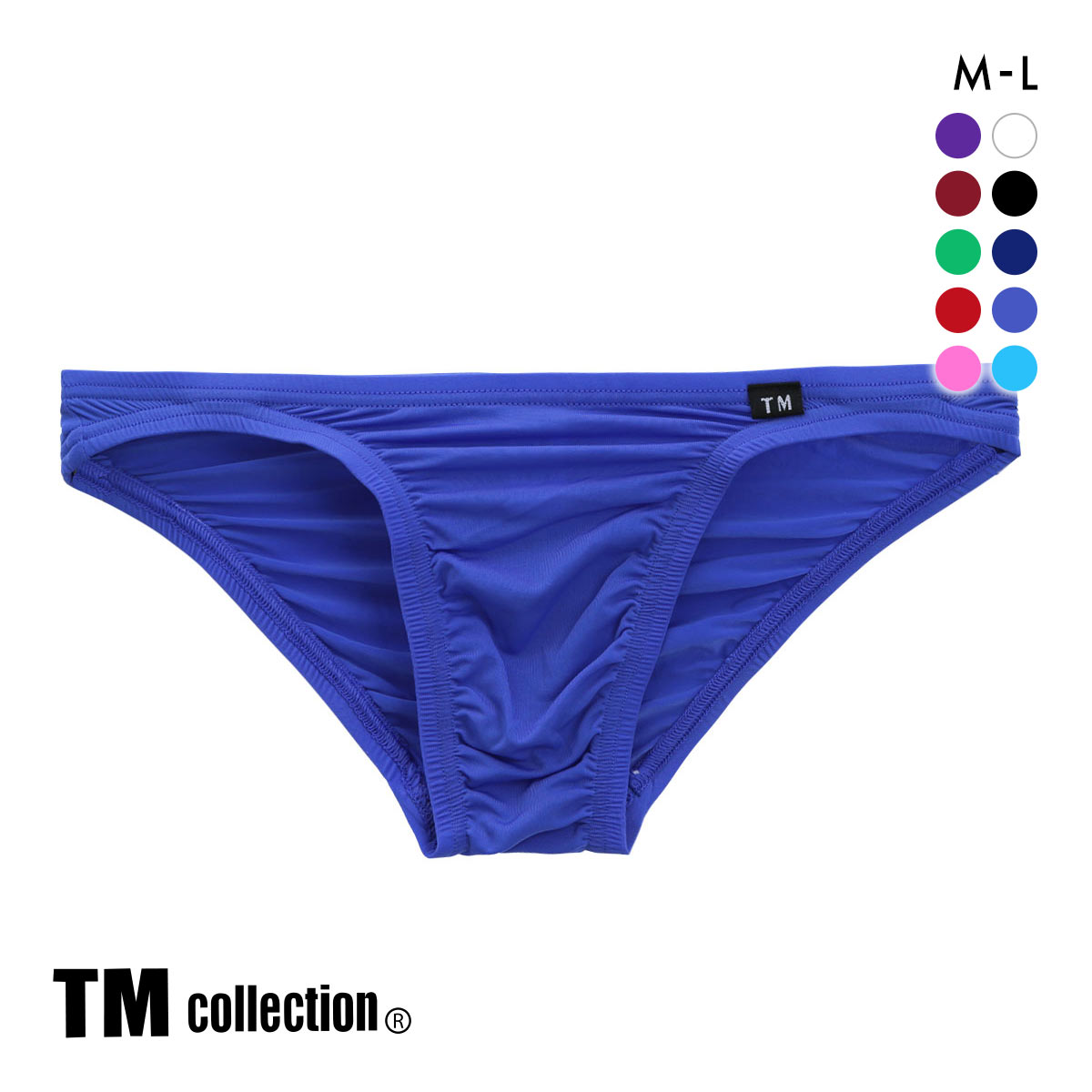 ティーエム コレクションTM collection STRIKE SKIN FLATSTYLE ベーシックビキニ ハーフバック ML 036624 036626(BU-ブルー-M)