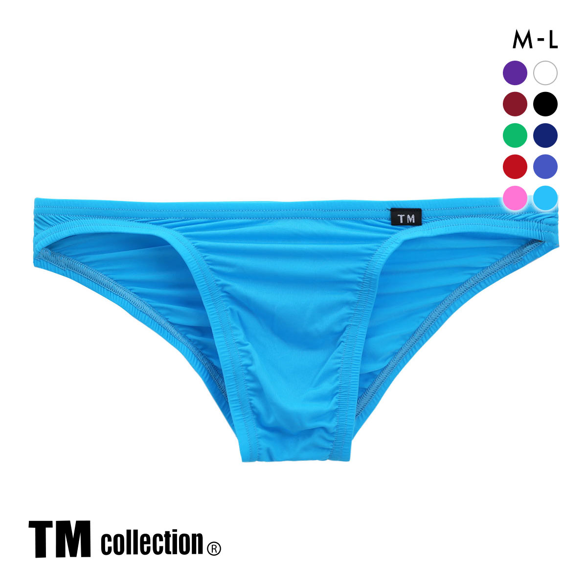 ティーエム コレクションTM collection STRIKE SKIN FLATSTYLE ベーシックビキニ ハーフバック ML 036624 036626(SX-サックス-M)